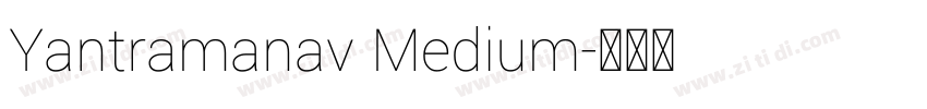 Yantramanav Medium字体转换